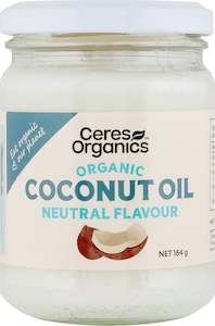 Cooking Oils Vinegar: Organic Coconut Oil, Neutral Flavour (formerly High Heat) - 184g