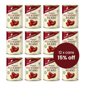 New: Organic Red Kidney Beans - CASE x 12 400g