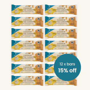 Specials: Cashew Salted Caramel Raw Wholefood Bar - CASE 12 x 50g Bars
