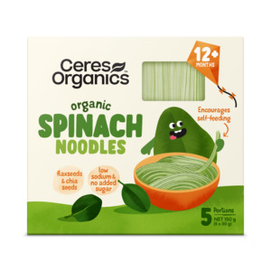 Organic Baby Vegetable Noodles, Spinach - 150 g
