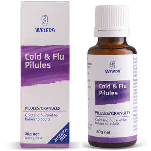 Personal Care Natural Medicine: Weleda Cold & Flu Pillules - 30g