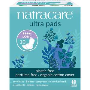 Personal Care: Natracare Ultra Pads With Wings Long 10s - 10pk