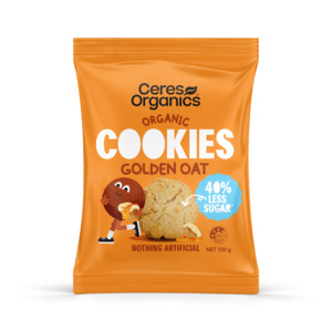 Snacks: Organic Cookies, Golden Oat - 100g