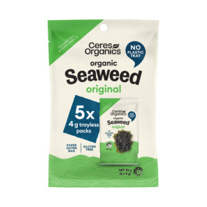 Organic Roasted Seaweed Snack Multipack, Original - 5x4g