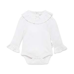 Aster and Oak White Pointelle Onesie