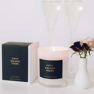 Candles: 50th Candle | Celebrate Fifty Golden Years | Congratulations