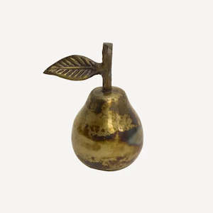 Decorative Brass Pear | Golden Wedding