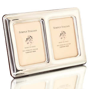 Baby Gift: Double Sterling Silver Frame