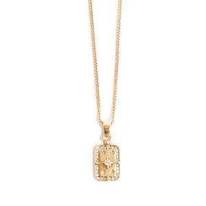 Astro Necklace |Short Chain | Gold | A & C