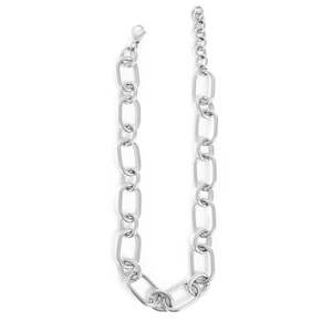 Pendants Necklaces: Short Chain - Strong link |Silver | A & C
