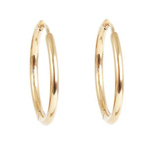 25mm Hoop Earrings | Gold | A & C