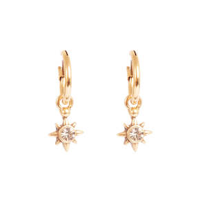 Astro Small Earrings With a Star | Gold | A & C