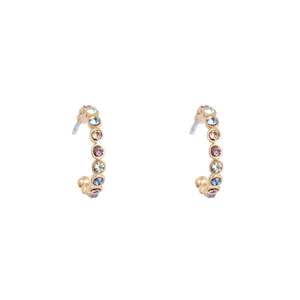 Earrings: Vibrance Multi-Colour Creol Earring | Gold | A & C