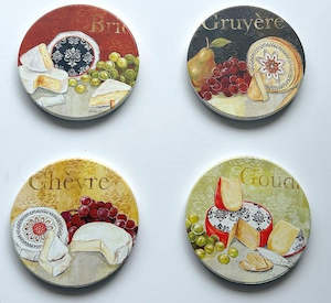 Gifts To Go 1: Cheese Selection Coasters |Set of 4