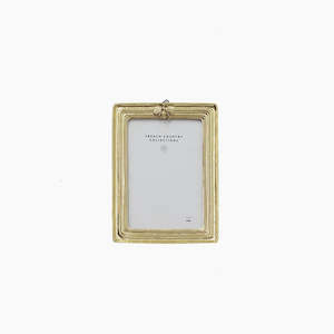 Photo Frames: Ribbed Bee Photo Frame Gold|4x6