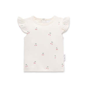 Aster And Oak: Cherry Flutter Top | Aster & Oak