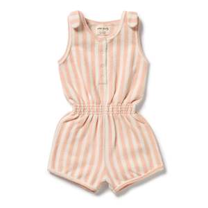 Wilson Frenchy: Strawberry Wave Organic Terry Playsuit