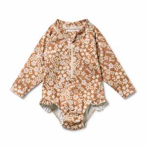 Hazel Floral Long Sleeved Swimsuit