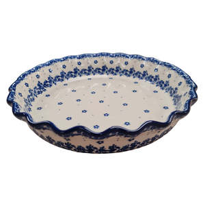 Home Living: Polish Pottery Flared Edge Pie Dish| Pattern Options