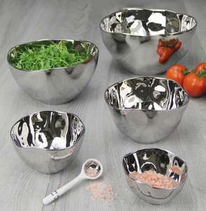 Thin & Simple Silver Snack Bowl