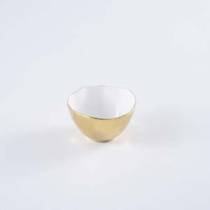 Moonlight Snack Bowl | White & Gold