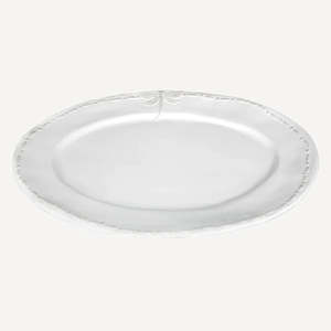 Christmas: Dragonfly White Oval Platter Large