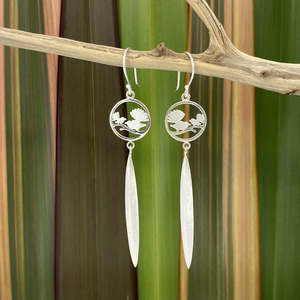 New Arrivals: Silver Earrings | Fantails with Flax Drop