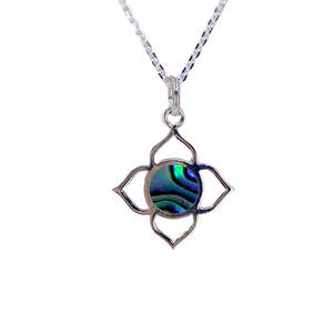 New Arrivals: Silver Petal necklace with Paua