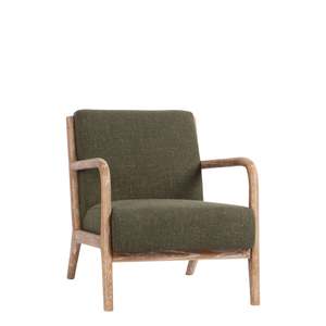 Home Living: Luca Occasional Chair with Washed Oak Frame