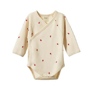 Long Sleeve Kimono Bodysuit | Nature Baby
