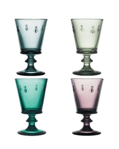 Glasses Jugs Decanters: Set of 4 Abielle Coloured Wine Glasses | La Rochere