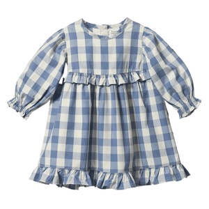 Nature Baby: Bluebelle Check Nora Dress | Nature Baby