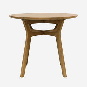 Home Living: Omaha Round Dining Table in Light Elm