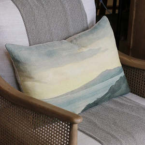 Island At Dusk Lumbar Cushion | CC Interiors