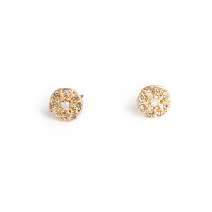 Earrings: Solstice Stud Earrings - Gold | A&C