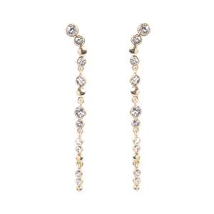 Sweet Droplets Gold & Crystal Earrings | A&C