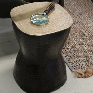 Luxor Stool in Black Antique Finish | CC Interiors