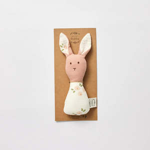 New Arrivals: Bunny Rattle | Daisy + Pink | Over the Dandelions