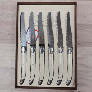 Laguiole Cutlery: Laguiole Round Table Knives | Set 6