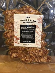 Porcini Mushroom & Truffle Salami 80g Sliced – Hungarian Artisan Co (Tauranga, NZ)