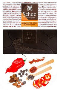 Ghost pepper chilli in dark chocolate (75g Tablet) – Schoc Chocolate (Greytown, NZ)