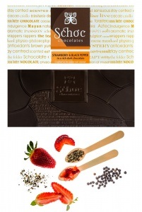 Strawberry & Black pepper in dark chocolate (75g Tablet) – Schoc Chocolate&hellip;