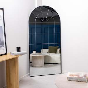 Full Length Mirrors: Renley Arched Grid Window Full-Length Mirror | 190 x 90cm