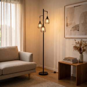 Voltaire 3-Light Cage Floor Lamp
