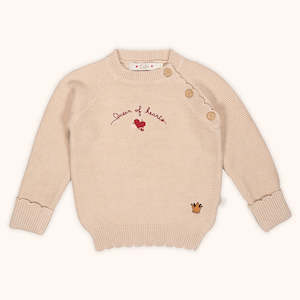 Knitted Jumper "Queen of Hearts"