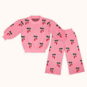 All: “Strawberry” Knit Set - Organic Cotton
