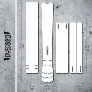 Parts: Dyedbro Mtb Frame Protection Clear Glitter