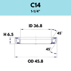 Sale: Black Bearing 1 1/4" Headset Bearing C14