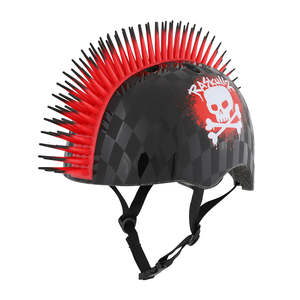 Helmets: Raskullz Skull Hawk Red Helmet - Child Size