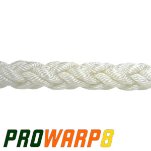 12mm Prowarp8 Nylon 8 Braid - Chains Ropes Anchors